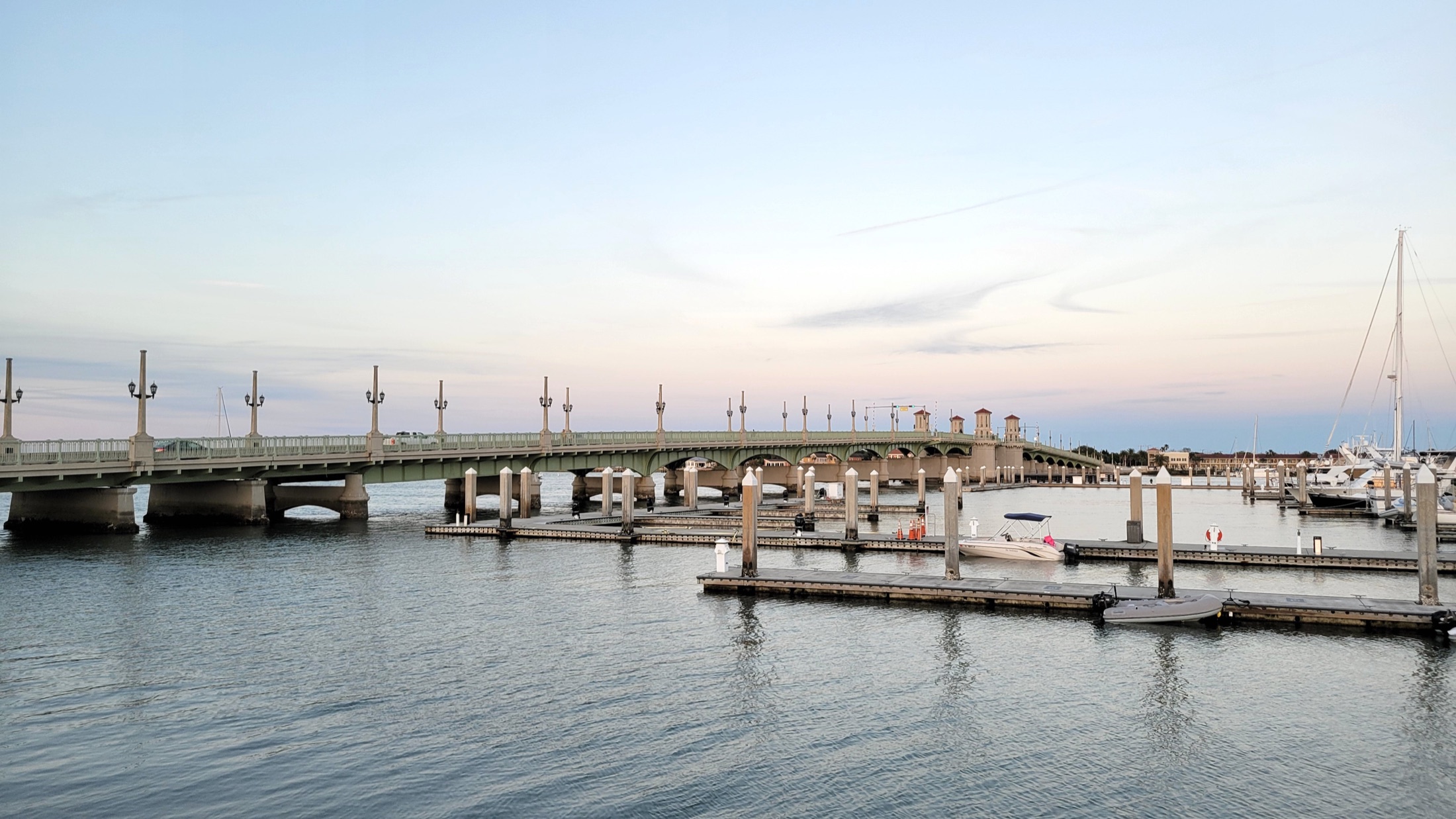 Bridge of Lions and Matanzas Bay in St. Augustine